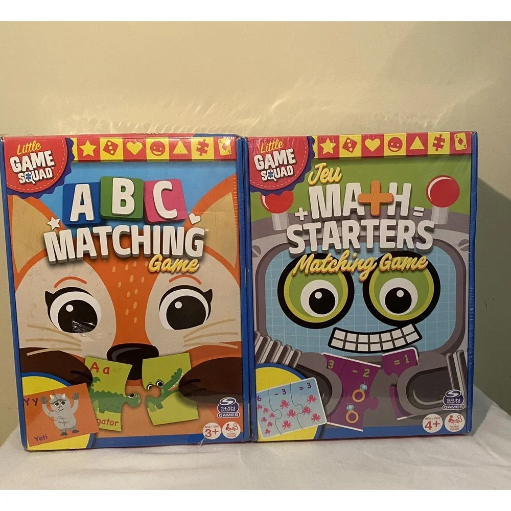*New in‎ Packaging* Spin Master Match and Learn Puzzle Games (Set of 4)